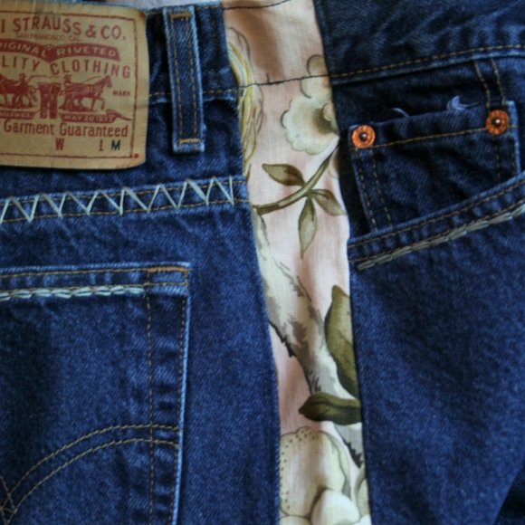 Embellished Jeans - Levi's 517 Size 34W - Picture 4 of 4